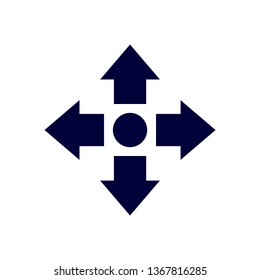 Way direction arrow, Wind direction Icon, road direction, road direction icon, vector illustration
