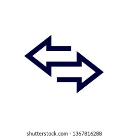Way direction arrow, Wind direction Icon, road direction, road direction icon, vector illustration

