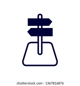 Way direction arrow, Wind direction Icon, road direction, road direction icon, vector illustration
