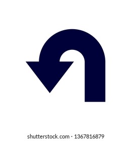 Way direction arrow, Wind direction Icon, road direction, road direction icon, vector illustration
