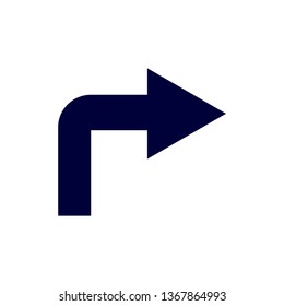 Way direction arrow, Wind direction Icon, road direction, road direction icon, vector illustration
