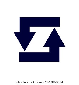 Way direction arrow, Wind direction Icon, road direction, road direction icon, vector illustration
