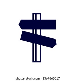 Way direction arrow, Wind direction Icon, road direction, road direction icon, vector illustration
