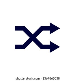 Way direction arrow, Wind direction Icon, road direction, road direction icon, vector illustration
