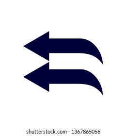 Way direction arrow, Wind direction Icon, road direction, road direction icon, vector illustration
