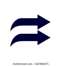 Way direction arrow, Wind direction Icon, road direction, road direction icon, vector illustration
