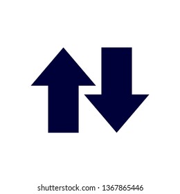 Way direction arrow, Wind direction Icon, road direction, road direction icon, vector illustration
