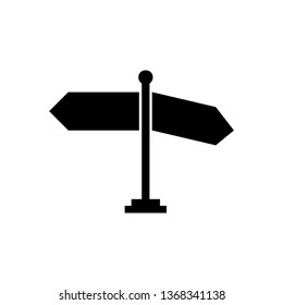 Way direction arrow, Wind direction Icon, road direction, road direction icon, vector illustration
