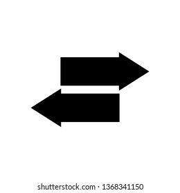 Way direction arrow, Wind direction Icon, road direction, road direction icon, vector illustration

