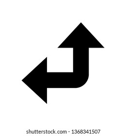 
Way direction arrow, Wind direction Icon, road direction, road direction icon, vector illustration
