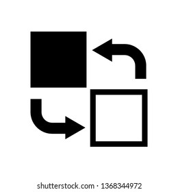Way direction arrow, Wind direction Icon, road direction, road direction icon, vector illustration
