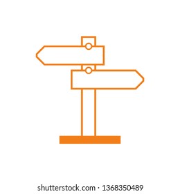 Way direction arrow, Wind direction Icon, road direction, road direction icon, vector illustration
