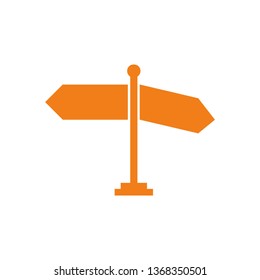 Way direction arrow, Wind direction Icon, road direction, road direction icon, vector illustration
