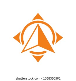Way direction arrow, Wind direction Icon, road direction, road direction icon, vector illustration
