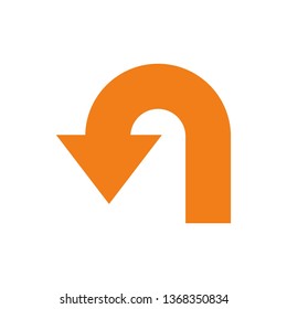 Way direction arrow, Wind direction Icon, road direction, road direction icon, vector illustration
