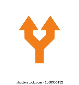 Way direction arrow, Wind direction Icon, road direction, road direction icon, vector illustration
