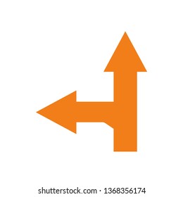 Way direction arrow, Wind direction Icon, road direction, road direction icon, vector illustration
