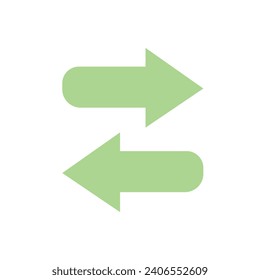 Flecha de dirección de la vía, Icono de dirección del viento, dirección de la carretera, icono de dirección de la carretera, ilustración del vector .Fondo blanco.
