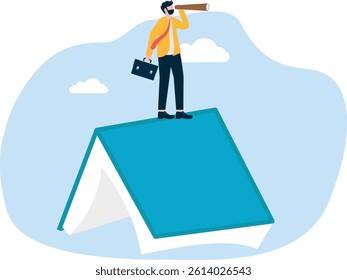 The way forward. Knowledge of the future. Knowledge gained from education. Skill development for career or business. reading success.

