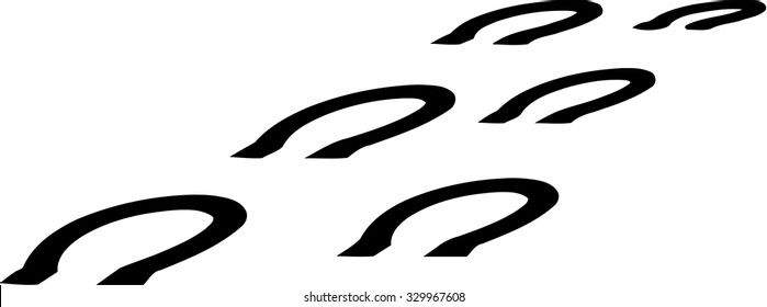Way of horseshoe in perspective