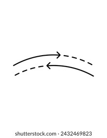 way icon, vector best line icon.