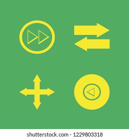 way icon. way vector icons set right arrow, out arrows, left arrow and left right arrows