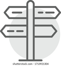 way icon vector illustration flat