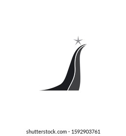 way icon vector template design