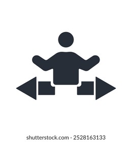 way icon. vector.Editable stroke.linear style sign for use web design,logo.Symbol illustration.