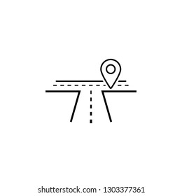 Way, location, direction icon. Element of Web Navigation icon for mobile concept and web apps. Detailed Way, location, direction icon can be used for web and mobile