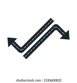 way logo and symbol Vector Illustration