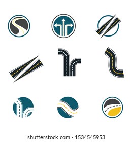 way logo and symbol Vector Illustration