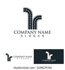 logotipo y símbolo de la vía Ilustración vectorial