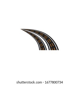 way logo vector icon template design
