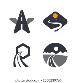 Way Logo Vector Icon Template Illustration