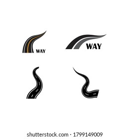 way logo vector template illustration
