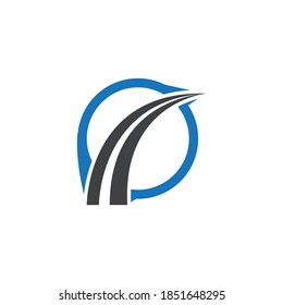 way logo vector template illustration