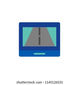 Way Map And Pin Logo Icon Design