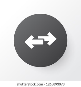 Way pointer icon symbol. Premium quality isolated navigation arrows element in trendy style.