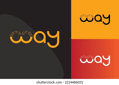 WAY - Premium ride sharing Logo Template 