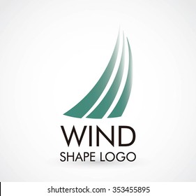 Way up of ribbon abstract vector and logo design or template track business icon of company identity symbol concept