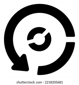Way and route icon concept