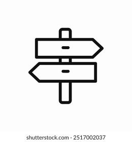 Vector de signo de dirección de signo de dirección