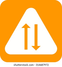 Way, sign, highway icon vector image. Can also be used for traffic signs. Suitable for web apps, mobile apps and print media.