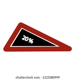 the way slope up 20 Degree