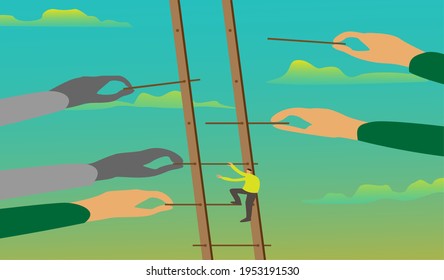 The way to success, along the way, there will always be people who help and aggravate us. Keep fighting and fighting again