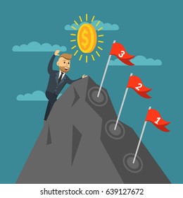Way to success concept