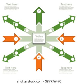 A way to success - Vector infographic template