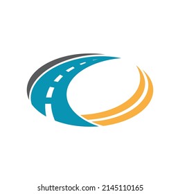 way transportation symbol vector template illustration