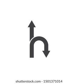 Way vector icon illustration design template